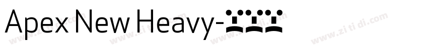 Apex New Heavy字体转换